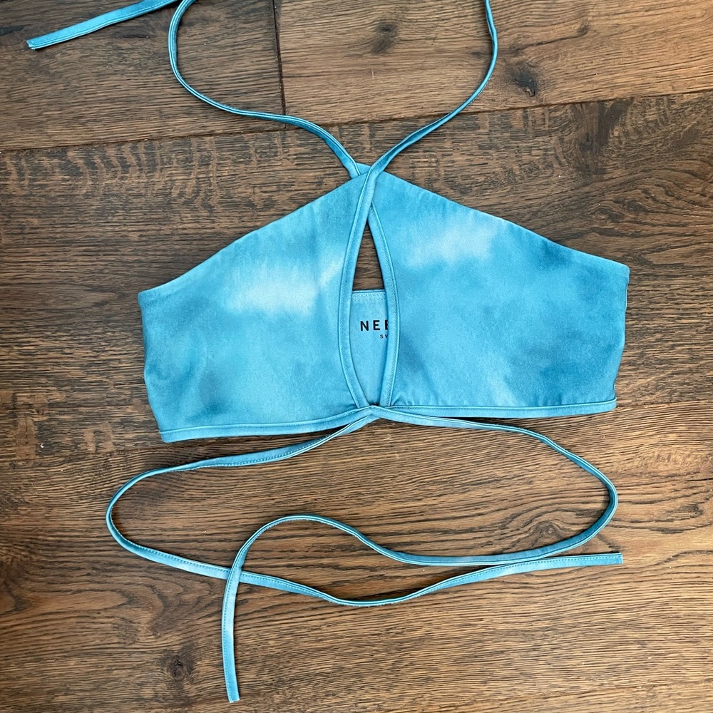 Blue Bikini Top